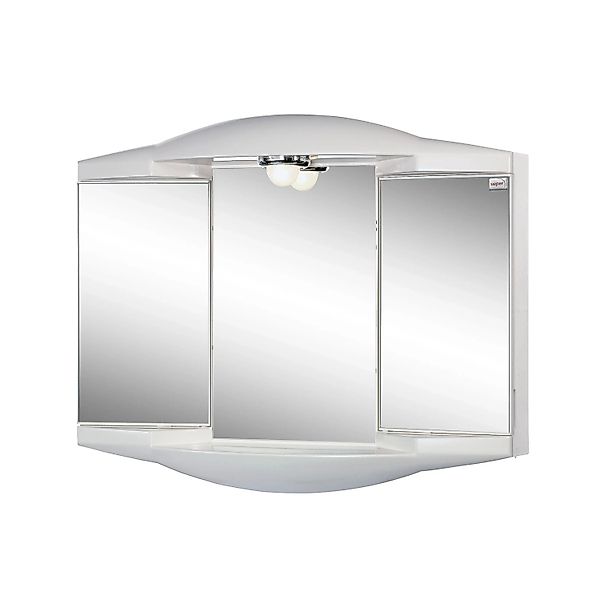 Sieper Spiegelschrank Chico 62 cm x 52,6 cm Weiß Hochglanz günstig online kaufen