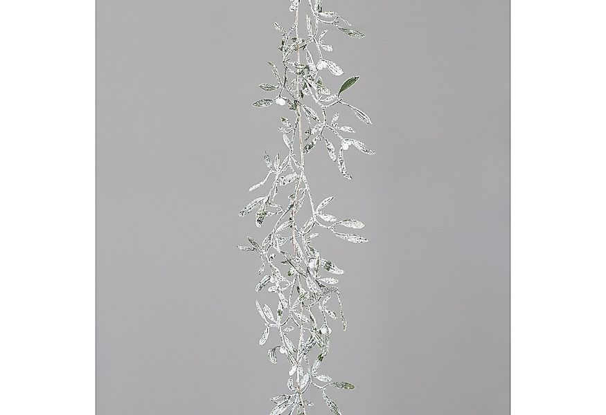 Kunstgirlande Mistelgirlande 100cm mit Schnee- und Eiskristallen DP künstli günstig online kaufen