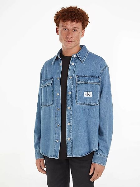 Calvin Klein Jeans Langarmhemd "RELAXED LINEAR DENIM SHIRT" günstig online kaufen