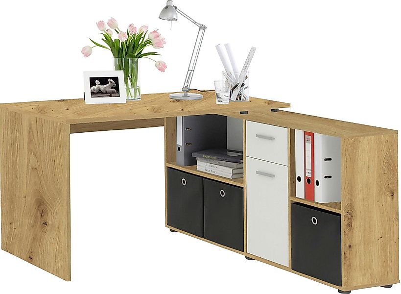 FMD Eckschreibtisch Lex, Schreibtisch / Sideboard, günstig online kaufen