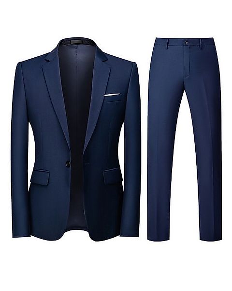 Allthemen Anzug (2 tlg, Sakko & Hose) Herren 2 Teilig Slim Fit Hochzeitanzu günstig online kaufen