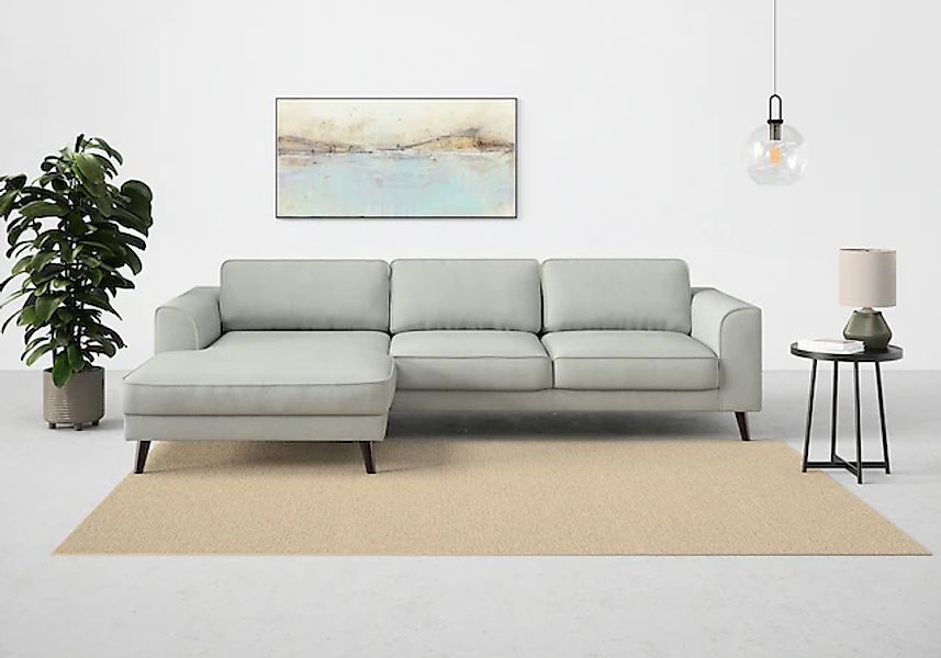 TRENDMANUFAKTUR Ecksofa "Lumber Jack, elegantes Designsofa, zeitlos modern, günstig online kaufen