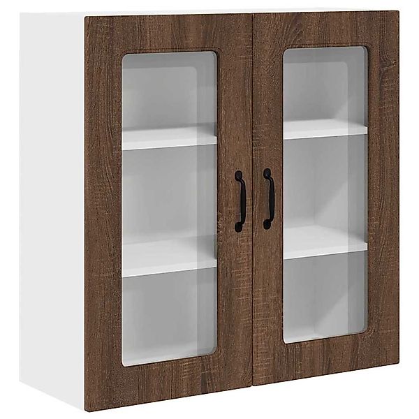 vidaXL Küchenwandschrank mit Regal Braun Eichen-Optik 80 x 31 x 80 cm 88472 günstig online kaufen