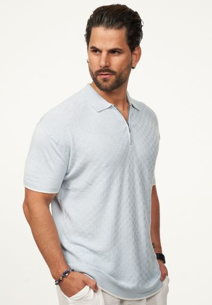 SOULSTAR Poloshirt mit Half-Zip Herren Kurzarm günstig online kaufen