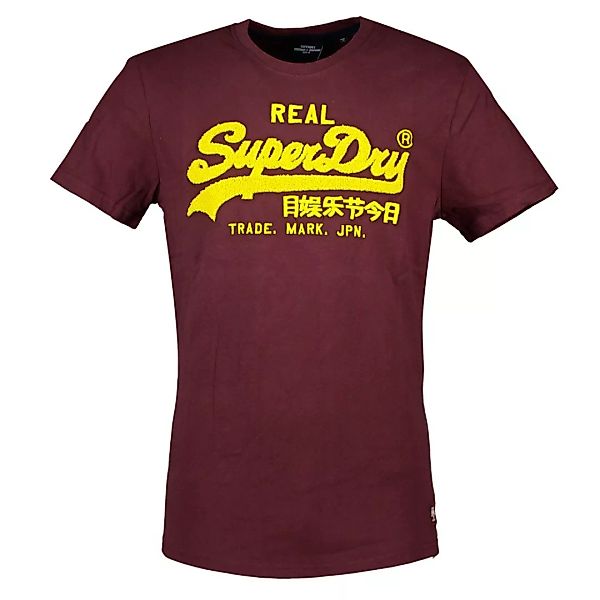 Superdry Vintage Logo Chenille 220 Kurzarm T-shirt M Deep Port günstig online kaufen