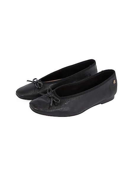 Tommy Hilfiger SOFT LEATHER BALLERINA BOW Ballerina, Businessschuh, Flats, günstig online kaufen