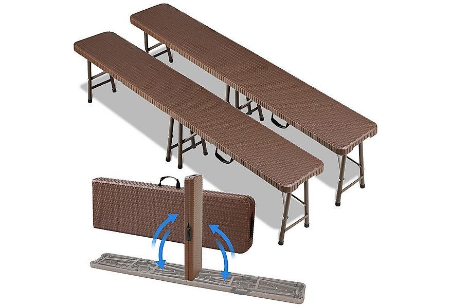 TLGREEN Bierzeltgarnitur, Klappbank Garten, Wetterfest, (Partybank aus HDPE günstig online kaufen