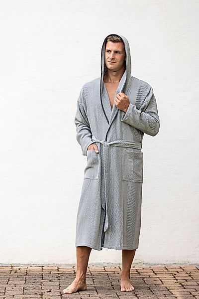 framsohn frottier Herrenbademantel "Boho Living Hamam Bademantel" Packung, günstig online kaufen