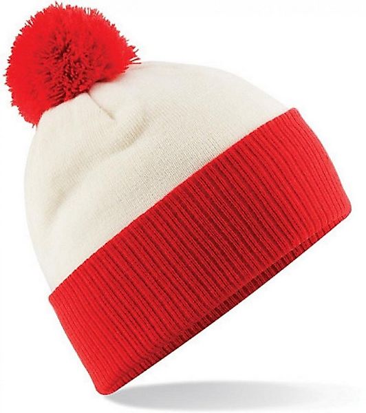 Beechfield® Bommelmütze Snowstar Two-Tone Beanie Wintermütze günstig online kaufen