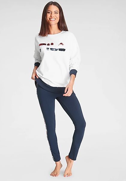 Fila Loungeanzug Set, 1 Stück, 2 Stk. tlg., mit Pailetten-Logo-Motiv günstig online kaufen