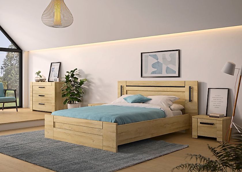 Gami Einzelbett "Sofia" 1 Stk. tlg. Bett mit integrierte Leselampe günstig online kaufen