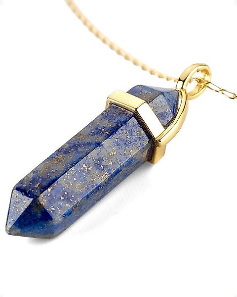 LAVISA Kette mit Anhänger Edelstein Halskette Obelisk gold Naturstein Krist günstig online kaufen