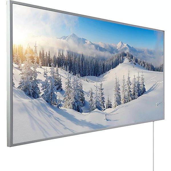 Könighaus Infrarotheizung Panorama-Serie 60 cm x 120 cm 1000 W Schneelandsc günstig online kaufen