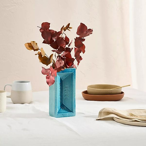 StolenForm London Brick Vase, Tuerkis - MADE.com günstig online kaufen