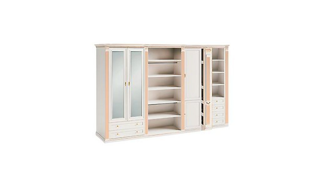 JVmoebel Kleiderschrank Designer Weißer Schrank Luxuriöse Eckkleiderschrank günstig online kaufen