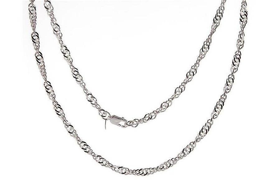 Silberkettenstore Silberkette Singapurkette 4,5mm - 925 günstig online kaufen
