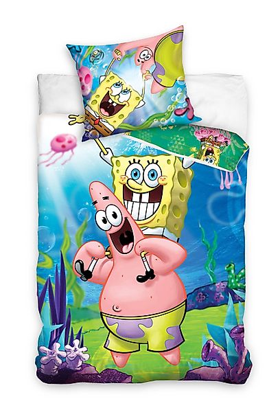 Sponge Bob Bettwäsche SpongeBob Schwammkopf Kinderbettwäsche günstig online kaufen