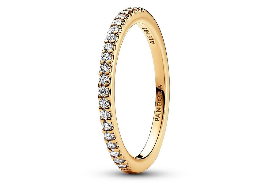 Pandora Fingerring Damen-Funkelndes Band Goldfarben günstig online kaufen