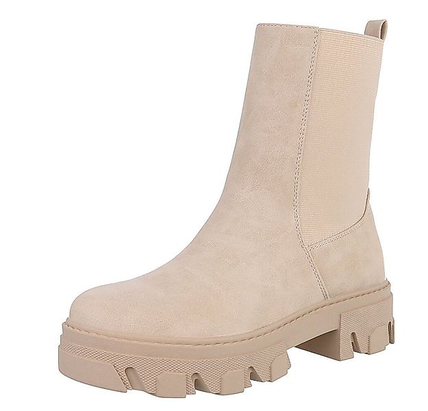 Ital-Design Stylische Stiefelette mit robuster Sohle für Damen Westernstief günstig online kaufen
