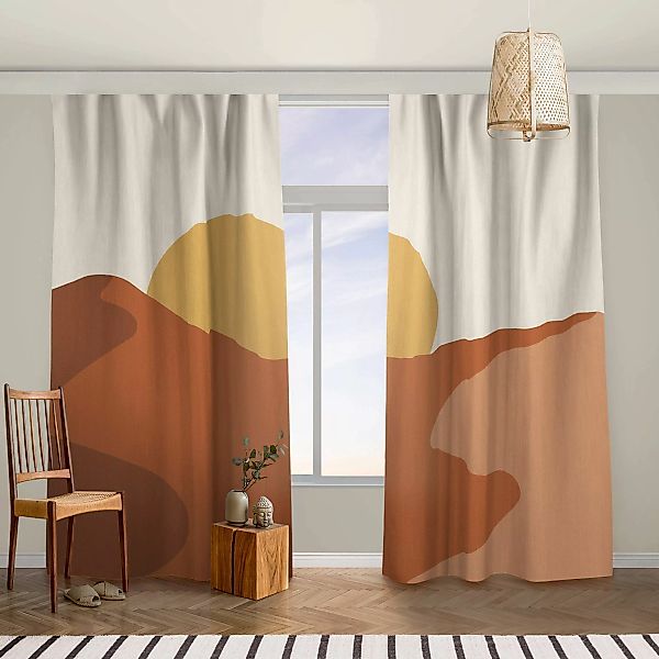 Vorhang Aufgehende Sonne in der Wüste günstig online kaufen