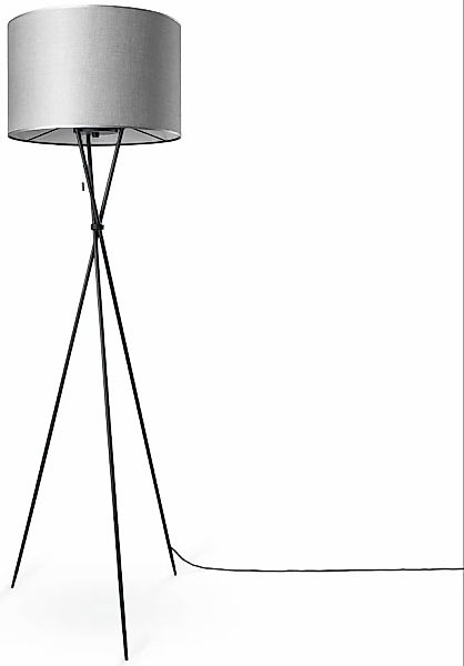 Paco Home Stehlampe »KATE CANVAS UNI COLOR«, Leuchtmittel E27   ohne Leucht günstig online kaufen