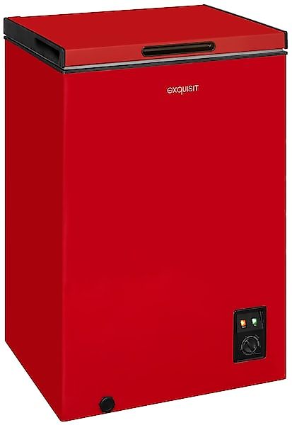 exquisit Gefriertruhe »GT100-050E rot«, 83,5 cm hoch, 54,5 cm breit günstig online kaufen