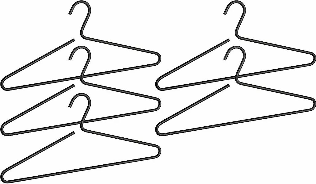 WENKO Kleiderbügel "Modell Lux", (Set, 5 tlg.), Garderobenbügel aus Alumini günstig online kaufen