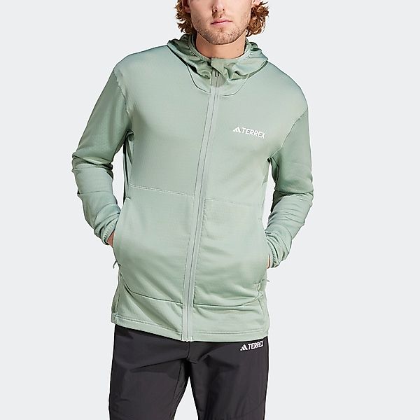 adidas TERREX Outdoorjacke TERREX XPERIOR LIGHT FLEECE HOODED günstig online kaufen
