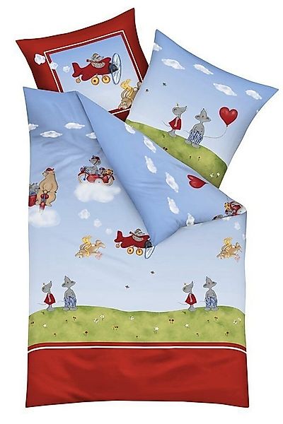 Kaeppel Kinderbettwäsche Flieger Pilot Mäuse 80 x 80 135 x 200 cm günstig online kaufen