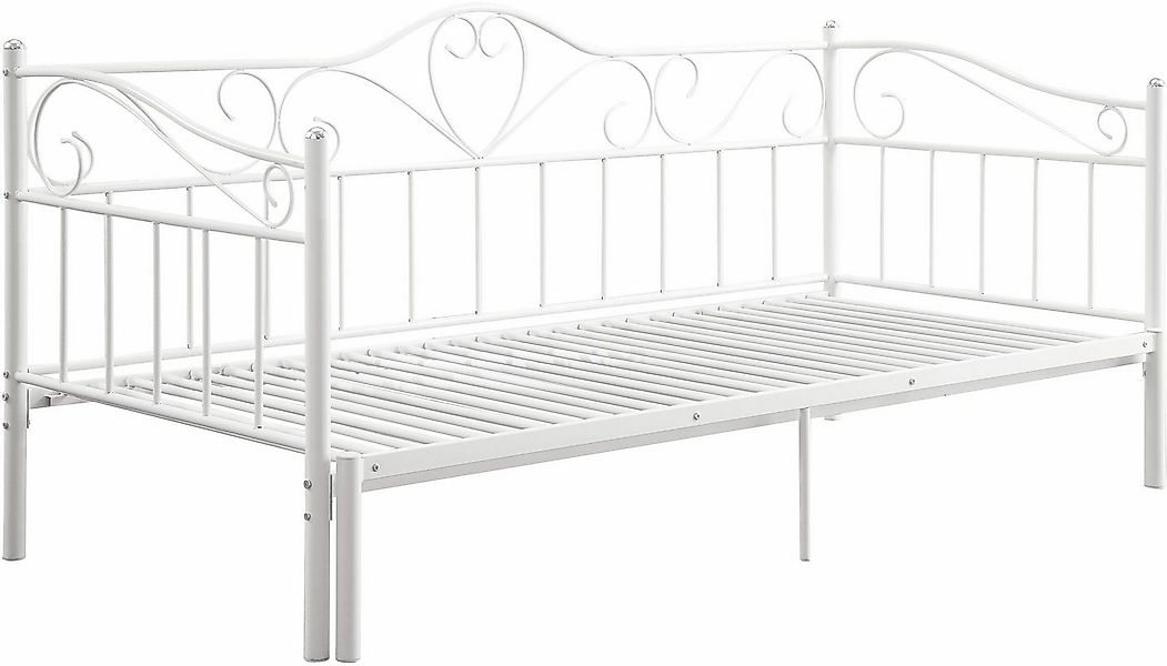 Home affaire Metallbett Sina, mit geschwungenem Kopf- und Fußteil, ausziehb günstig online kaufen