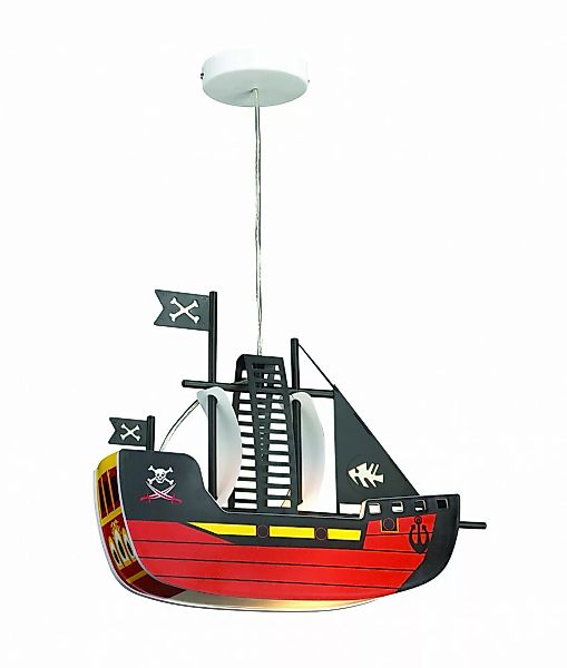 Kinderzimmerlampe Bunt Piratenschiff E27 günstig online kaufen