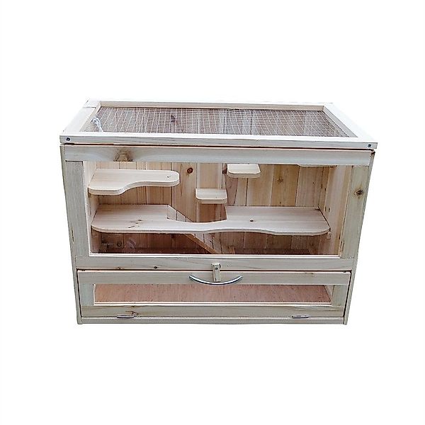 Feel2Home Kleintierkäfig Nagerkäfig Kleintierstall Mäusekäfig Holz günstig online kaufen