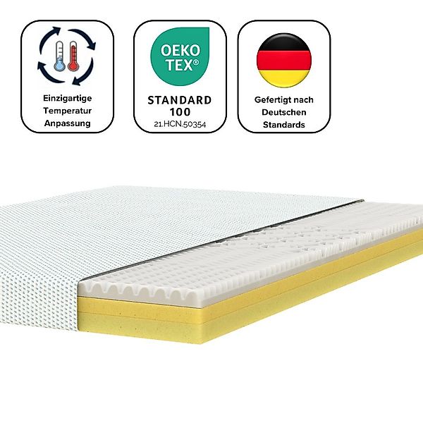 Komfortschaummatratze Matratze Memory Foam mit Temperatur-Regulierung, günstig online kaufen