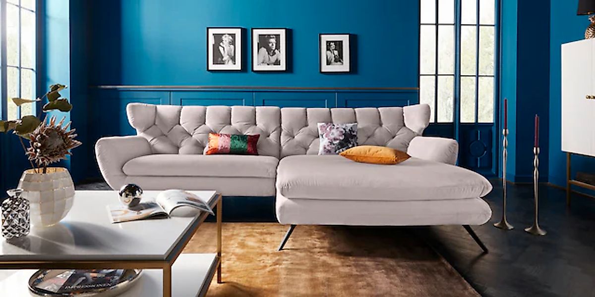 3C Candy Ecksofa »Beatrice Designsofa in moderner Retrooptik, bequem und ex günstig online kaufen