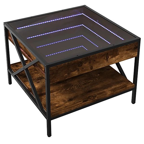 vidaXL Couchtisch mit Infinity-LED Räuchereiche 50x50x38 cm 847699 günstig online kaufen