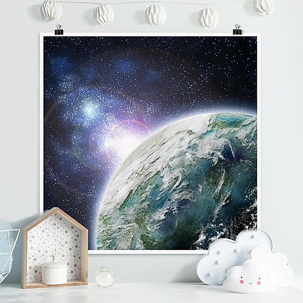 Poster - Quadrat Galaxy Light günstig online kaufen