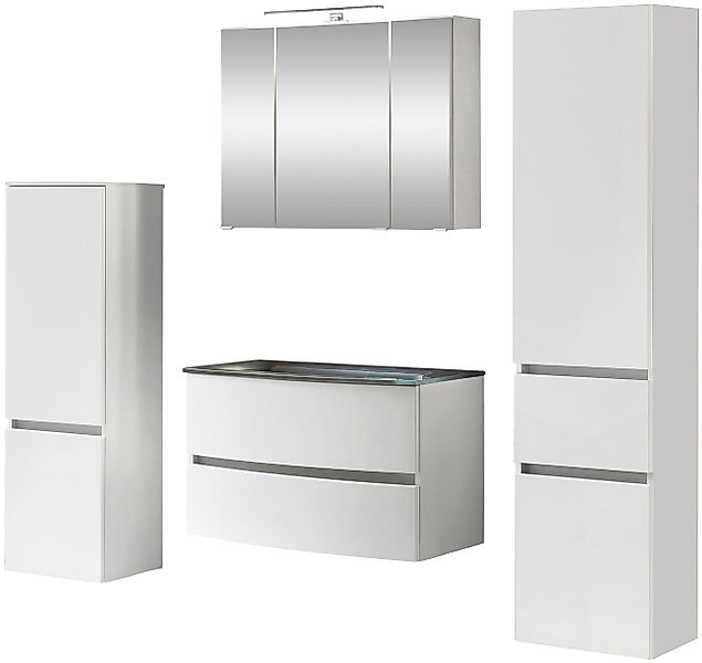 welltime Badezimmer-Set Kaunas, (Set, 4-St), Waschtisch-Set günstig online kaufen