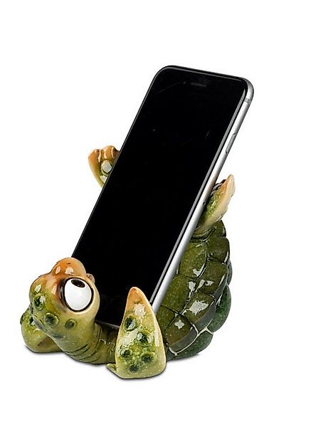 formano Dekofigur Schildkröte Harry grün Handy-Halter 12 cm Kunststein glän günstig online kaufen