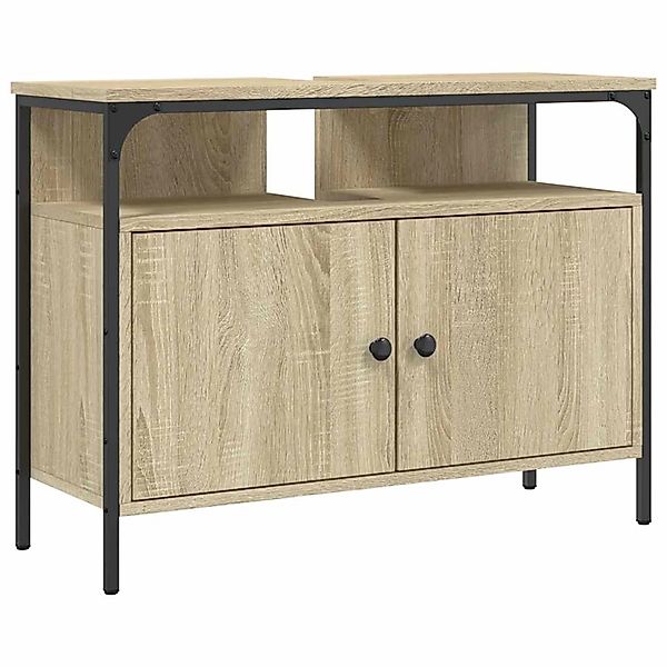 vidaXL Waschbeckenunterschrank Sonoma-Eiche 80x30x60 cm Holzwerkstoff 84244 günstig online kaufen