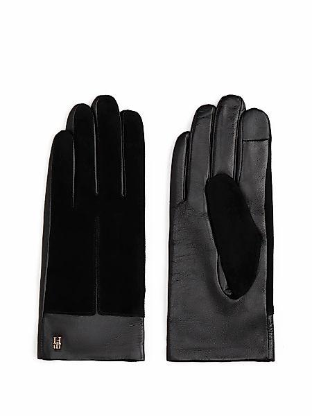 Tommy Hilfiger Lederhandschuhe "TH SUEDE LEATHER", aus Glatt- und Wildleder günstig online kaufen