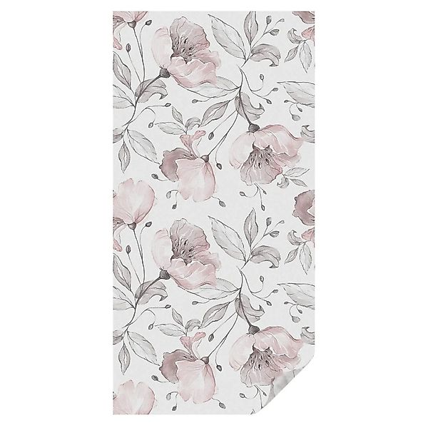 Tulup Buntglasfolie Rosenblätter Buntglas Fensterfolie 50x100 cm Schwarzwei günstig online kaufen