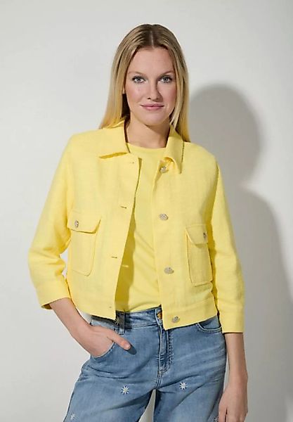 Bouclé-Jacke, tender yellow, Frühjahrs-Kollektion günstig online kaufen