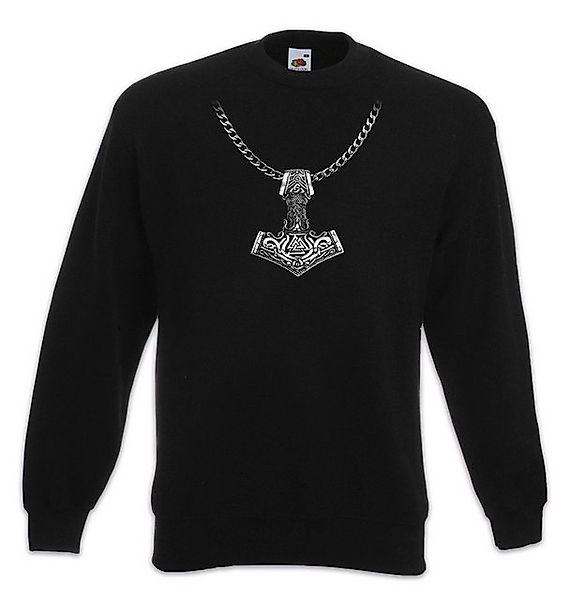 Urban Backwoods Sweatshirt Thor's Hammer Necklace Sweatshirt Odin Mjölnir A günstig online kaufen