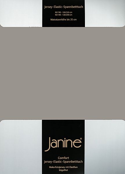 Janine Spannbetttuch Comfort - Elastic-Jersey, Mako-Feinjersey, Bettlaken V günstig online kaufen