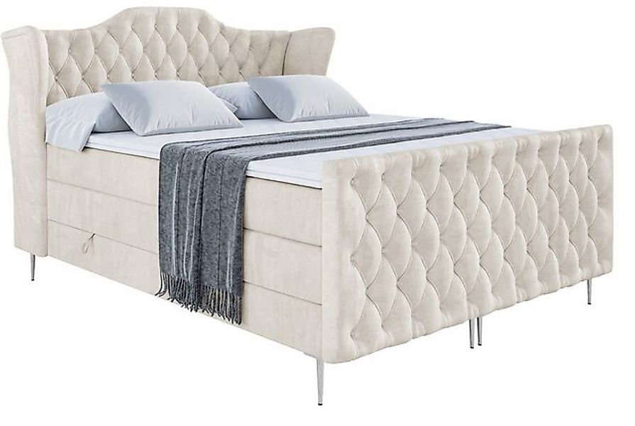 ALTDECOR Boxspringbett VILA-F-Z KING (Multipocket-Matratze H4, H3 Matratze günstig online kaufen