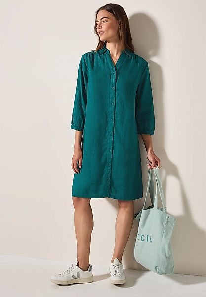 Cecil Blusenkleid Ohne Taschen aus Leinen und mit 3/4-Arm günstig online kaufen