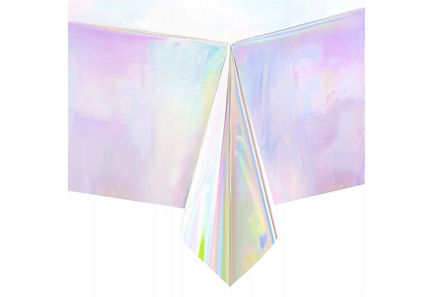 PartyPal Gartentischdecke Einweg Silberner Tischdecke 137x274cm, ideal für günstig online kaufen