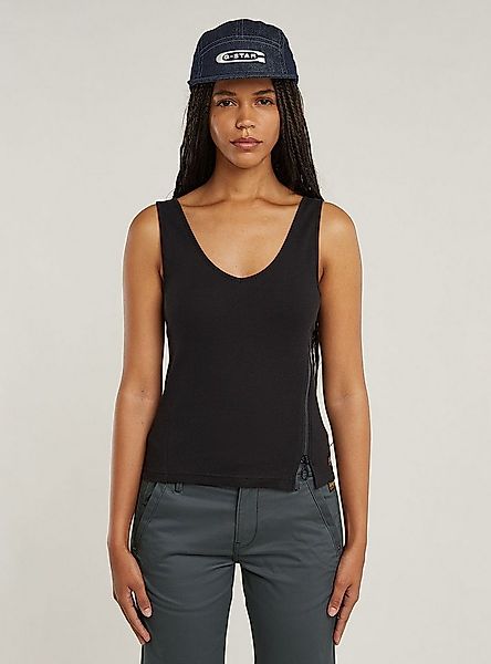G-STAR T-Shirt Asymmetrical Zip Slim Tanktop günstig online kaufen