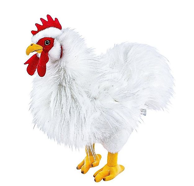 Teddys Rothenburg Kuscheltier Hahn stehend weiß 35 cm Plüschhahn (Plüschhah günstig online kaufen