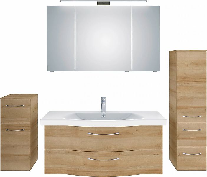 Saphir Badmöbel-Set "6005 Sprint 4-teilig, Keramik-Waschtisch mit LED-Spieg günstig online kaufen